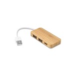 MOSER. HUB z 2 portami USB-A i 1 portem USB-C z bambusa