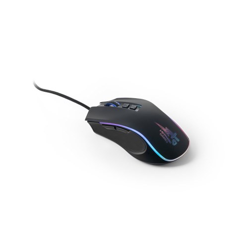 THORNE MOUSE RGB. Mysz do gier z kablem o długości 1.5 m i oświetleniem LED RGB z ABS