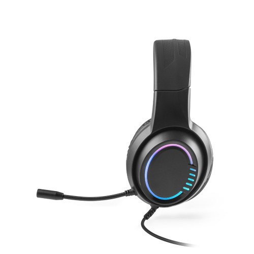 Thorne Headset RGB. Słuchawki do gier ABS z 2-metrowym kablem, mikrofonem i diodami LED RGB