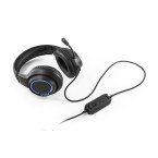 Thorne Headset RGB. Słuchawki do gier ABS z 2-metrowym kablem, mikrofonem i diodami LED RGB