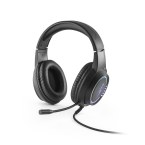 Thorne Headset RGB. Słuchawki do gier ABS z 2-metrowym kablem, mikrofonem i diodami LED RGB