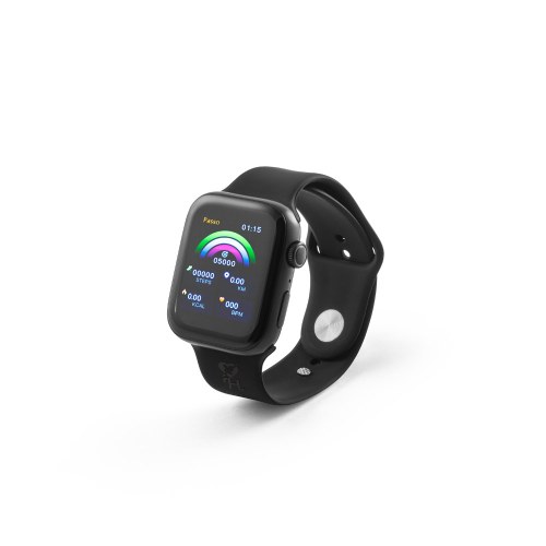 WILES. Smartwatch z ekranem 1.85”, IPX4, 3-dniową żywotnością baterii i silikonowym paskiem