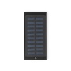CLERK. Power bank 8 000 mAh z panelem słonecznym z aluminium pochodzącego w 100% z recyklingu