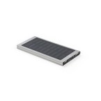 CLERK. Power bank 8 000 mAh z panelem słonecznym z aluminium pochodzącego w 100% z recyklingu