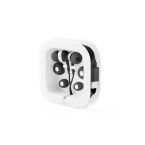 PRESLEY. Słuchawki douszne z 1.2-metrowym kablem USB-C i wbudowanym mikrofonem ABS