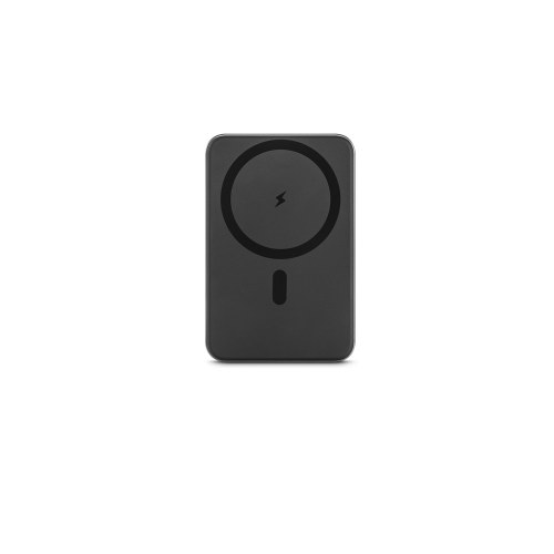 WARSHEL 5. Magnetyczny power bank 5'000 mAh z superszybką ładowarką bezprzewodową 15 W z recyklingowanego ABS (100% rABS) z podstawką