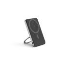 WARSHEL 5. Magnetyczny power bank 5'000 mAh z superszybką ładowarką bezprzewodową 15 W z recyklingowanego ABS (100% rABS) z podstawką
