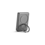 WARSHEL 10. Magnetyczny power bank 10 000 mAh z superszybką ładowarką bezprzewodową 15 W z recyklingowanego ABS (100% rABS) z podstawką