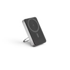 WARSHEL 10. Magnetyczny power bank 10 000 mAh z superszybką ładowarką bezprzewodową 15 W z recyklingowanego ABS (100% rABS) z podstawką