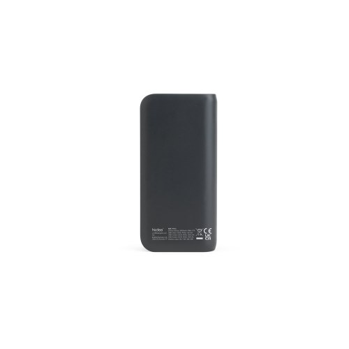 BECKER 20. Power bank 20 000 mAh z recyklingowanego ABS (100% rABS) z superszybką ładowarką bezprzewodową 15 W