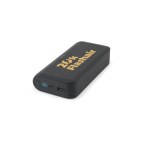 BECKER 20. Power bank 20 000 mAh z recyklingowanego ABS (100% rABS) z superszybką ładowarką bezprzewodową 15 W