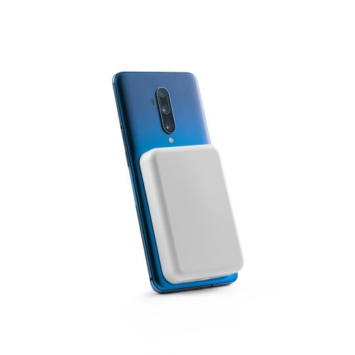 AMPERE 5. Magnetyczny power bank 5 000 mAh z superszybką ładowarką bezprzewodową 15 W wykonany w ABS pochodzącego z recyklingu (100% rABS)