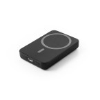 AMPERE 5. Magnetyczny power bank 5 000 mAh z superszybką ładowarką bezprzewodową 15 W wykonany w ABS pochodzącego z recyklingu (100% rABS)