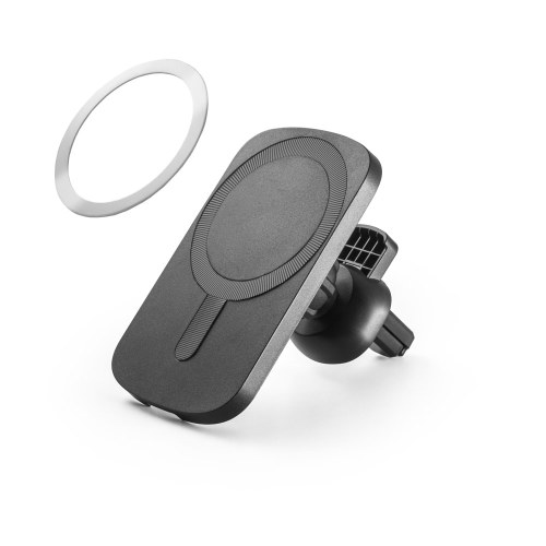 KOCH. Samochodowy uchwyt na smartfon z bezprzewodową ładowarką magnetyczną 15W ze ABS pochodzącego z recyklingu (100% rABS)