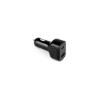 DIRAC. Adapter do zapalniczki z portem USB-A 18W i USB-C 20W wykonany w ABS z recyklingu (100% rABS)