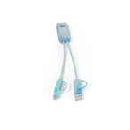 BERNERS. Superszybki kabel USB 6 w 1 wykonany w przetworzonego PET (100% rPET)