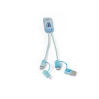 BERNERS. Superszybki kabel USB 6 w 1 wykonany w przetworzonego PET (100% rPET)
