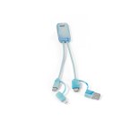BERNERS. Superszybki kabel USB 6 w 1 wykonany w przetworzonego PET (100% rPET)