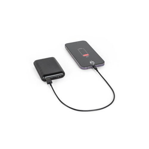 LEAKEY 8. Power bank 8.000 mAh w ABS pochodzącego z recyklingu (100% rABS)