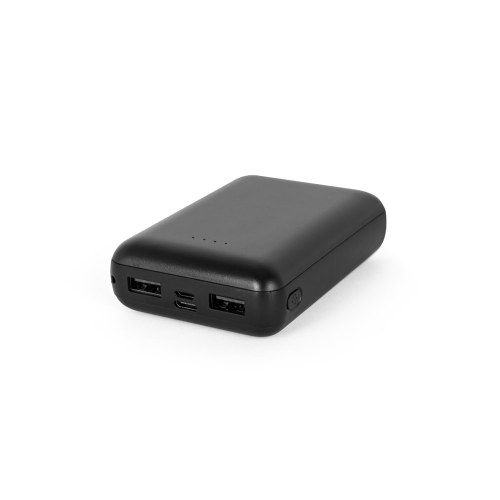 LEAKEY 10. Power bank 10'000 mAh wykonany w ABS pochodzącego z recyklingu (100% rABS)