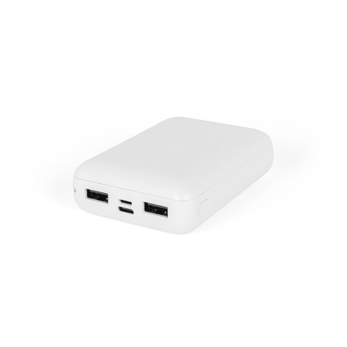 LEAKEY 10. Power bank 10'000 mAh wykonany w ABS pochodzącego z recyklingu (100% rABS)