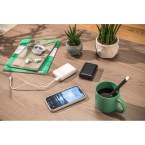 LEAKEY 10. Power bank 10'000 mAh wykonany w ABS pochodzącego z recyklingu (100% rABS)