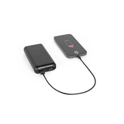 LEAKEY 20. Power bank 20'000 mAh wykonany w ABS pochodzącego z recyklingu (100% rABS)