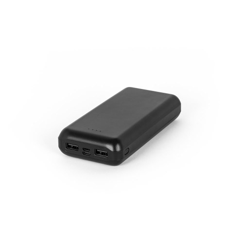 LEAKEY 20. Power bank 20'000 mAh wykonany w ABS pochodzącego z recyklingu (100% rABS)
