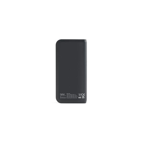 BECKER 10. Power bank o pojemności 10 000 mAh wykonany z ABS pochodzącego z recyklingu (100% rABS) z superszybką ładowarką bezprzewodową o mocy 15 W