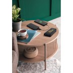 BECKER 10. Power bank o pojemności 10 000 mAh wykonany z ABS pochodzącego z recyklingu (100% rABS) z superszybką ładowarką bezprzewodową o mocy 15 W