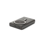 WRIGHT 10. Magnetyczny powerbank z superszybkim ładowaniem z recyklingowanego aluminium i recyklingowanego ABS o pojemności 10 000 mAh