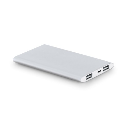 NOBEL. Power bank 7.200 mAh z aluminium pochodzącego z recyklingu (100% z rAL)