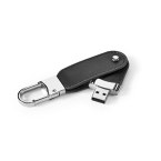 BRAGG 8GB. Pamięć USB o pojemności 8 GB z PU i karabińczykiem