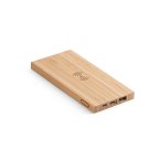 FITCH. Power bank 5.000 mAh z bezprzewodową ładowarką 5W z bambusową