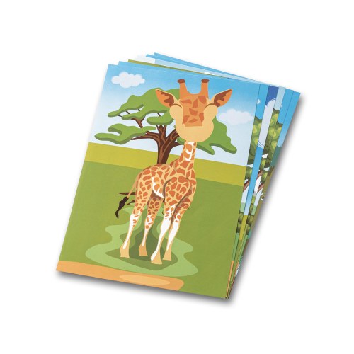 MADAGASCAR. Zestaw naklejek z sześcioma arkuszami