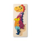 DIPLODOCO. Puzzle w kształcie dinozaura ze sklejki sosnowej