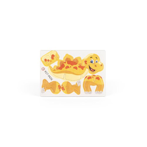 DINOSAURUS. Puzzle 3D z papieru w kształcie dinozaura