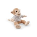 MONKY. Pluszowa zabawka w kształcie małpki z koszulką