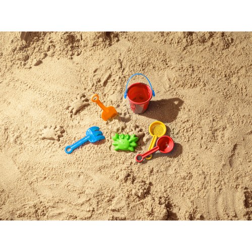 VALLARTA. Wiadro plażowe z PP z 5 akcesoriami