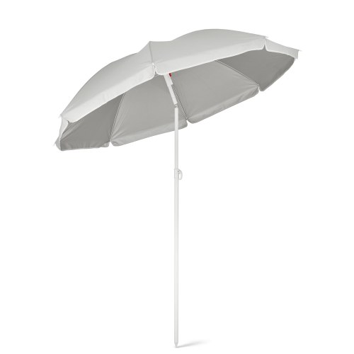 PARANA. Odchylany parasol plażowy 210T ze srebrną podszewką