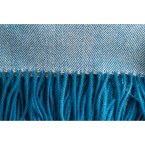 SMOOTH. 100% akrylowy koc ze wstążką i kartą do personalizacji (270 g/m²)
