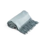 SMOOTH. 100% akrylowy koc ze wstążką i kartą do personalizacji (270 g/m²)