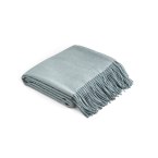 SMOOTH. 100% akrylowy koc ze wstążką i kartą do personalizacji (270 g/m²)