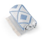 MALEK. Ręcznik wielofunkcyjny i kąpielowy (350g/m²) z lekkiej i wytrzymałej bawełny (85%) oraz bawełny z recyklingu (15%)