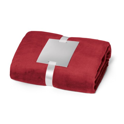 DYLEAF. Koc polarowy (240 g/m²) z tasiemką na kartę personalizacji