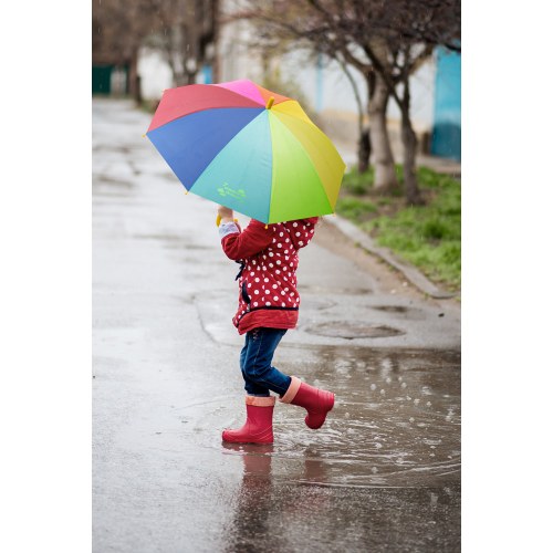 OLIVIA. 19-calowy kolorowy parasol dla dzieci z poliestru 190T
