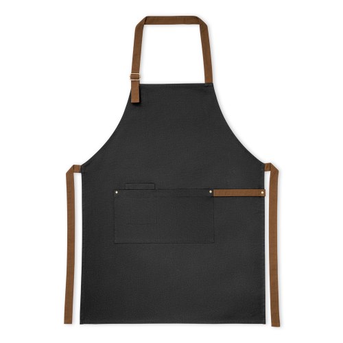 VESPER. Fartuch z płótna bawełnianego 100% (300 g/m²) z metalowymi detalami
