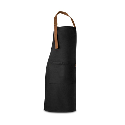 VESPER. Fartuch z płótna bawełnianego 100% (300 g/m²) z metalowymi detalami