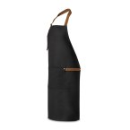 VESPER. Fartuch z płótna bawełnianego 100% (300 g/m²) z metalowymi detalami