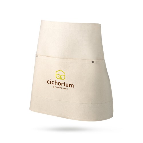 CHICORY. Uniwersalny fartuch z bawełnianego płótna (260 g/m²)